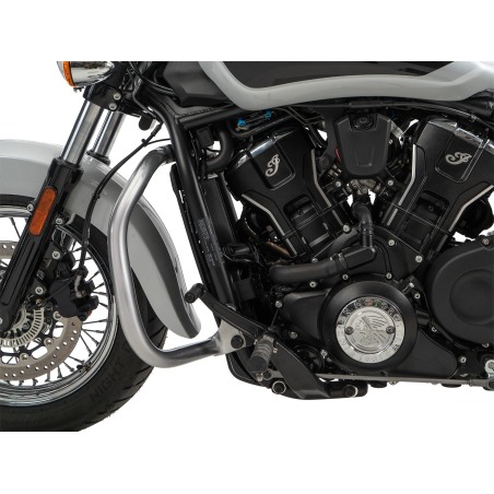 Hepco Becker 5027698 00 02 Barra protezione motore cromata per Indian Scout Classic dal 2025
