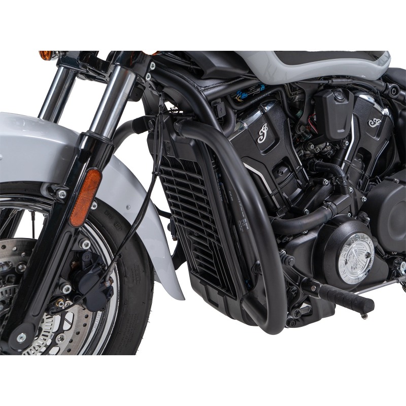 Hepco Becker 5027698 00 01 Barra di protezione motore nera per Indian Scout Classic dal 2025