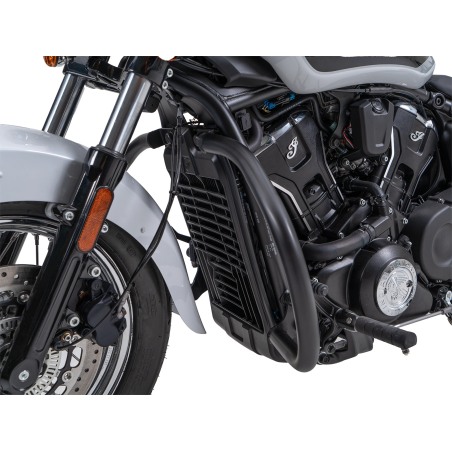 Hepco Becker 5027698 00 01 Barra di protezione motore nera per Indian Scout Classic dal 2025