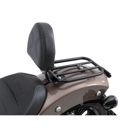 Hepco Becker 6127697 00 01 Solorack con schienale nero per Indian Scout Bobber dal 2025