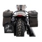 Hepco Becker 6277697 00 08 Set: Portaborse tubolare Cutout con borse in pelle Rugged marroni per Indian Scout Bobber dal 2025