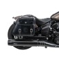 Hepco Becker 6277697 00 01 Set: Portaborse tubolare Cutout con borse in pelle Rugged nere per Indian Scout Bobber dal 2025