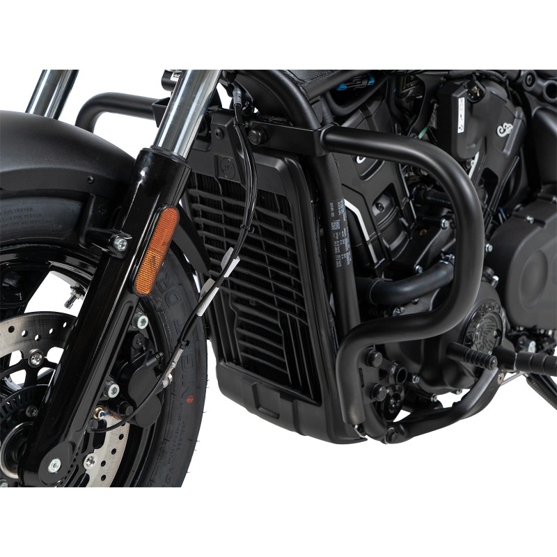 Hepco Becker 5017694 00 01 Barra di protezione motore nera per Indian Scout Sixty Bobber dal 2025