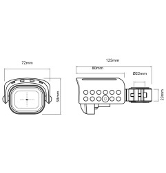 7316519 00 01 Hepco e Becker Fari antinebbia Led Flooter per BMW-R 1250GS adventure 2019