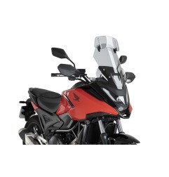 Puig Racing 22510 Cupolino Touring Con Visiera Aggiuntiva Per Honda Nc750x Dal 2025 Fumé Chiaro O Trasparente