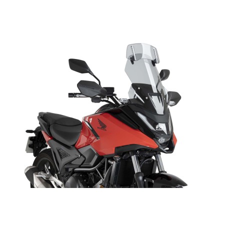 Puig Racing 22510 Cupolino Touring Con Visiera Aggiuntiva Per Honda Nc750x Dal 2025 Fumé Chiaro O Trasparente