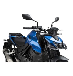 Puig Racing 22427 Spoiler Anteriore Downforce Per Honda Cb750 Hornet Dal 2025 Carbon Look, Nero Opaco O Nero