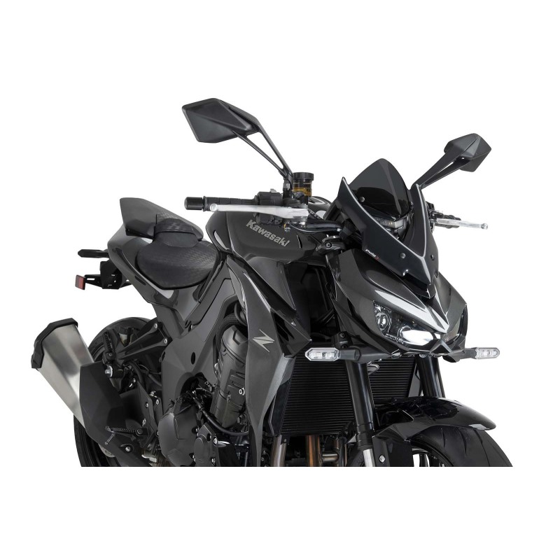 Puig Racing 22776 Cupolino Naked New Generation Sport Per Kawasaki Z1100 Dal 2026 Fumé Scuro, Fumé Chiaro, Nero, Verde, Traspare