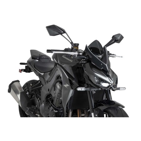 Puig Racing 22776 Cupolino Naked New Generation Sport Per Kawasaki Z1100 Dal 2026 Fumé Scuro, Fumé Chiaro, Nero, Verde, Traspare