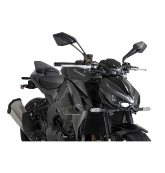 Puig Racing 22781 Spoiler D12 Per Kawasaki Z1100 Dal 2026 Carbon Look, Nero Opaco O Nero