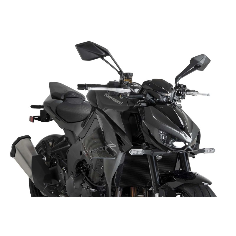 Puig Racing 22781 Spoiler D12 Per Kawasaki Z1100 Dal 2026 Carbon Look, Nero Opaco O Nero