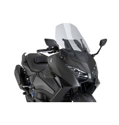 Puig Racing 22606 Spoiler D12 Per Yamaha T-max 560 Carbon Look, Nero Opaco, Nero