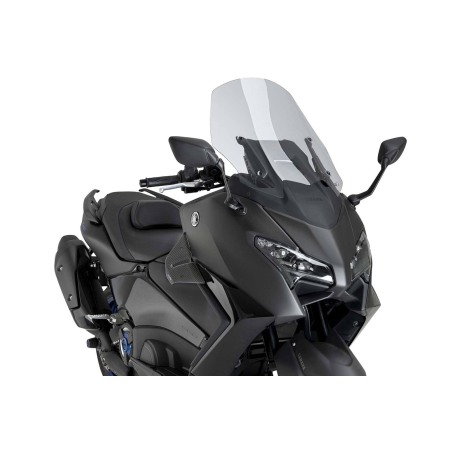 Puig Racing 22606 Spoiler D12 Per Yamaha T-max 560 Carbon Look, Nero Opaco, Nero