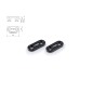 Puig Racing 3855N Tappi Foro Specchietto Neri In Alluminio Per Yamaha Xj6 Diversion Dal 2009 Al 2016