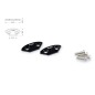 Puig Racing 3857N Tappi Foro Specchietto Retrovisore Neri In Alluminio Per Yamaha Yzf-r6 600 Dal 2006 Al 2016