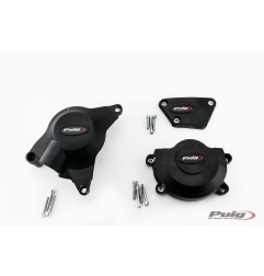 Puig Racing 21521N Protezione Carter Motore Track Nera Per Yamaha Yzf-r6 600 Dal 2017 Al 2021