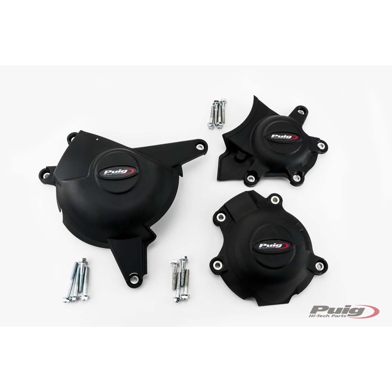 Puig Racing 21517N Protezione Carter Motore Track Per Campionato Nera Per Suzuki Gsx-r 1000 Dal 2017 Al 2021