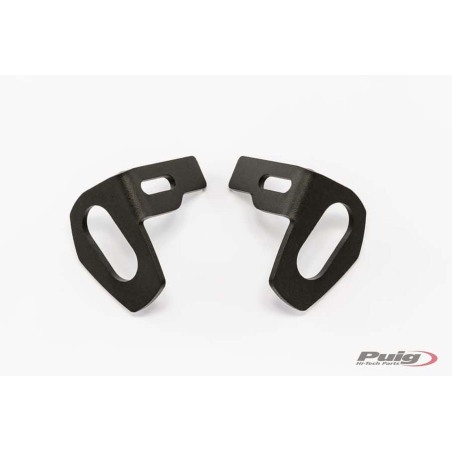 Puig Racing 9325N Supporti Frecce Oem Portatarga Neri Per Suzuki Gsx-s 1000 Dal 2018 Al 2020