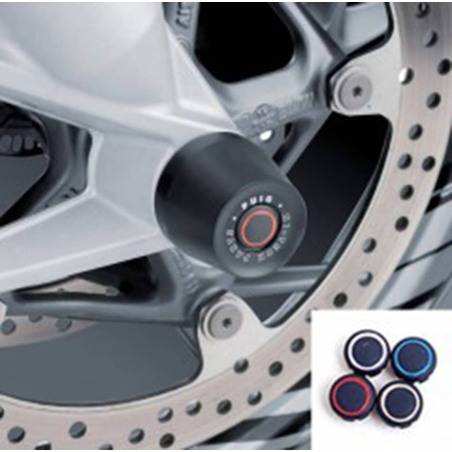 Puig Racing 8672N Tampone Forcella Anteriore Nero Per Suzuki Dl V-strom 1000 Dal 2014 Al 2016