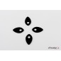 Puig Racing 20867N Cover Per Frecce Nera Per Yamaha Mt-09 850 Dal 2021 Al 2023
