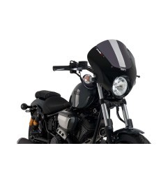Puig Racing 21109 Cupolino Semicarenato Dark Night Per Yamaha Xv 950/r Dal 2014 Al 2016