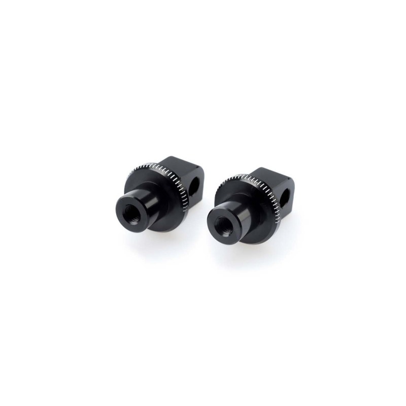 Puig Racing 6353N Adattatori Poggiapiedi Fissi Passeggero Nero Per Suzuki B-king 1300 Dal 2008 Al 2011