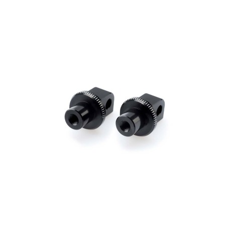 Puig Racing 6353N Adattatori Poggiapiedi Fissi Passeggero Nero Per Suzuki B-king 1300 Dal 2008 Al 2011