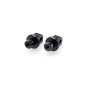 Puig Racing 6353N Adattatori Poggiapiedi Fissi Passeggero Nero Per Suzuki B-king 1300 Dal 2008 Al 2011