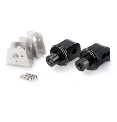 Puig Racing 8798N Adattatori Poggiapiedi Fissi Passeggero Neri Per Triumph Tiger 1200 Explorer Dal 2012 Al 2015