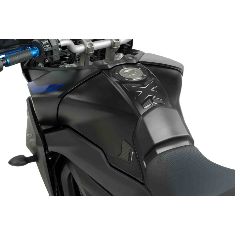 Puig Racing 9302C Adesivo Protezione Serbatoio Carbon Look Per Yamaha Mt-09 Tracer Dal 2015 Al 2016