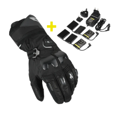 Macna Progress 3.0 RTX DL KIT Guanti riscaldati invernali da moto con batterie incluse 12V - 3A