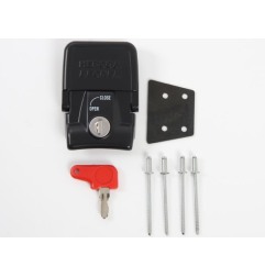Hepco e Becker 710113 00 01 Serratura Di Fissaggio Con Chiave E Rivetti Per Valigie Laterali Xplorer, Standard Ed Exclusive