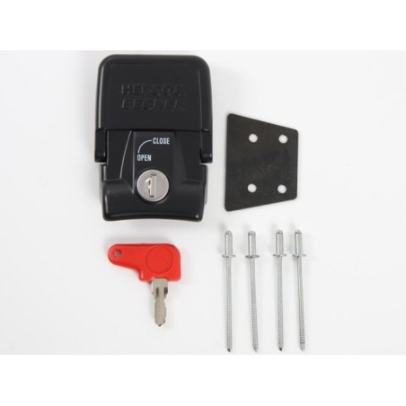 Hepco e Becker 710113 00 01 Serratura Di Fissaggio Con Chiave E Rivetti Per Valigie Laterali Xplorer, Standard Ed Exclusive