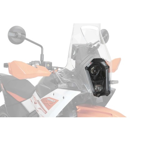 Puig Racing 23023W Protezione Faro Trasparente In Policarbonato Per Ktm 390 Adventure R Dal 2025 Al 2026