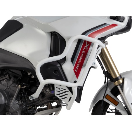 Hepco e Becker Barra Di Protezione Serbatoio Solid Bianca Per Ducati Desert X V2 Dal 2026