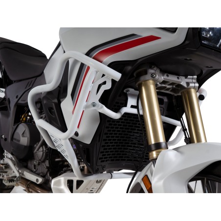 Hepco e Becker Barra Di Protezione Serbatoio Solid Bianca Per Ducati Desert X V2 Dal 2026