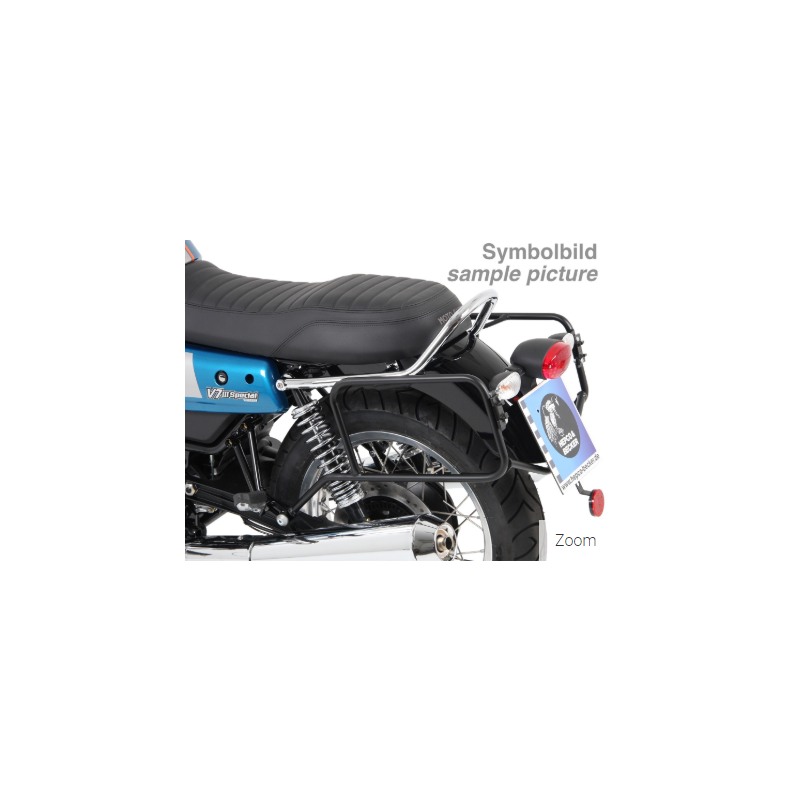Hepco Becker 653550 00 02 Portavaligie laterali cromato per Moto Guzzi V 7 III Stone / Special / Anniversario (2017-)