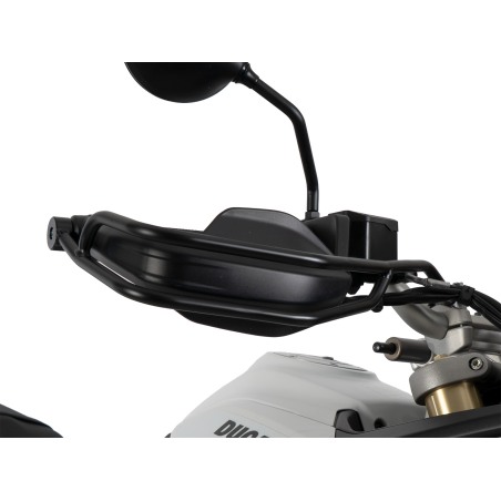 Hepco e Becker 42127718 00 01 Protezione Paramani Nera Per Ducati Desert X V2 Dal 2026, Set Sinistra E Destra, Acciaio Tubolare