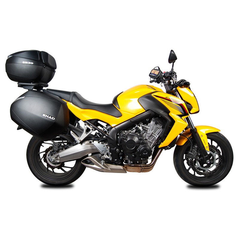 Shad H0CF64IF 3P System Portavaligie Laterale Per Honda CB650F Dal 2014 Al 2019 / CBR650F Dal 2013 Al 2018