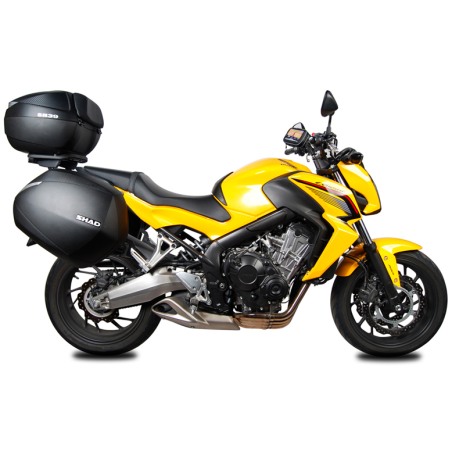 Shad H0CF64IF 3P System Portavaligie Laterale Per Honda CB650F Dal 2014 Al 2019 / CBR650F Dal 2013 Al 2018