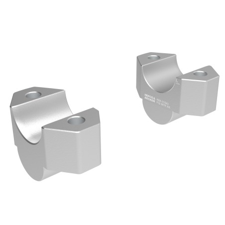 Hepco e Becker 42352558 25 09 Rialzi Manubrio 25 Mm In Argento Per Kawasaki KLE 500/SE Dal 2026