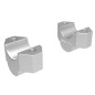 Hepco e Becker 42352558 25 09 Rialzi Manubrio 25 Mm In Argento Per Kawasaki KLE 500/SE Dal 2026