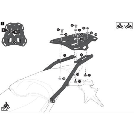 Portapacchi Adventure Rack SW-Motech GPT.22.113.19000/B per Ducati DesertX dal 2026