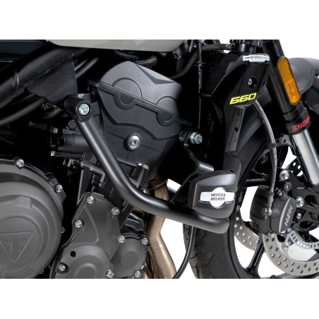 Hepco e Becker Paramotore Con Pad Di Protezione Nero Per Triumph Trident 660 Dal 2026