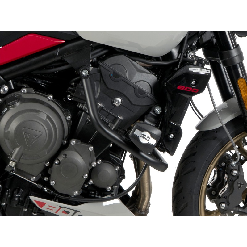 Hepco e Becker Paramotore Con Piastra Di Protezione, Nero Per Triumph Trident 800 Dal 2026