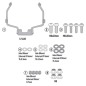 Kappa A1212AK Kit staffe per cupolino 1212AK su Honda GB 350S dal 2025 Kappa A1212AK Kit staffe per cupolino 1212AK su Honda GB 350S dal 2025