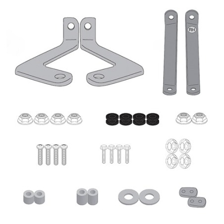 Givi A6130A Kit attacchi parabrezza 440A 441A per Kymco Agility S 125 dal 2022