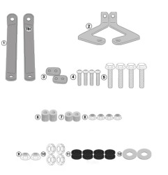Kappa A6130AK Kit attacchi parabrezza 440AK 441AK per Kymco Agility S 125 dal 2022