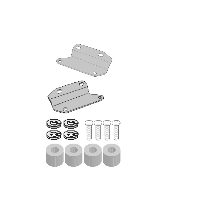 Givi 1185KIT Kit montaggio TE1185 senza 1185FZ per Honda CB 650 R dal 2021 Givi 1185KIT Kit montaggio TE1185 senza 1185FZ per Honda CB 650 R dal 2021