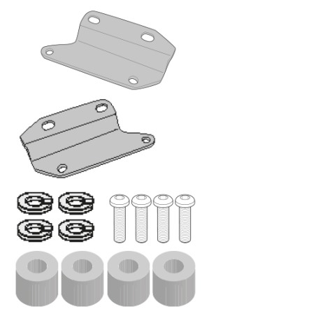 Givi 1185KIT Kit montaggio TE1185 senza 1185FZ per Honda CB 650 R dal 2021